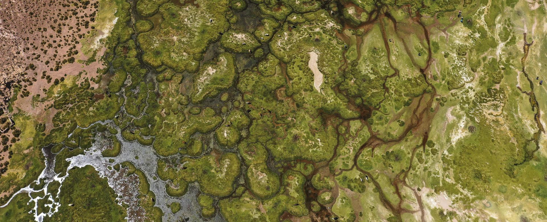 Aerial view of Potosi, Bolivia