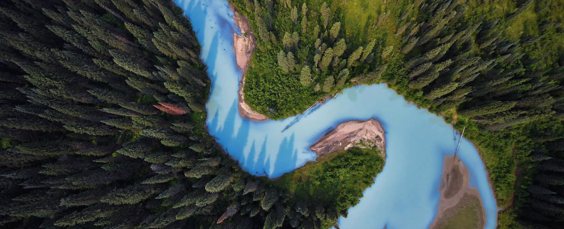 Holmes River aerial view